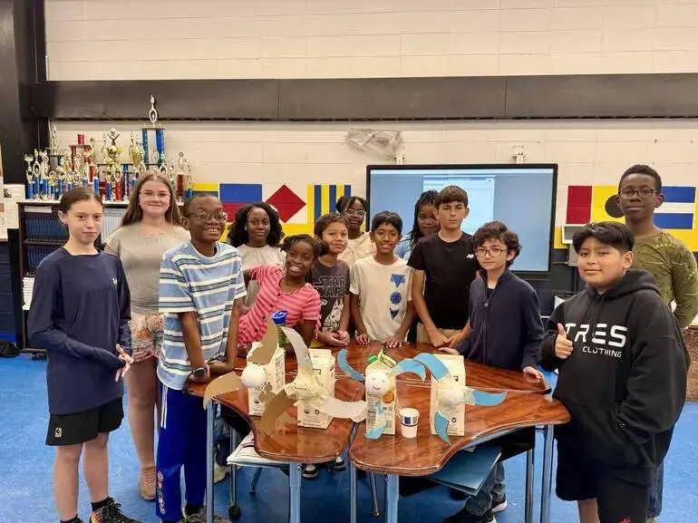 Linden Middle Schoolers Wrapped Up a Two-Week STEM Camp with a Merck Visit