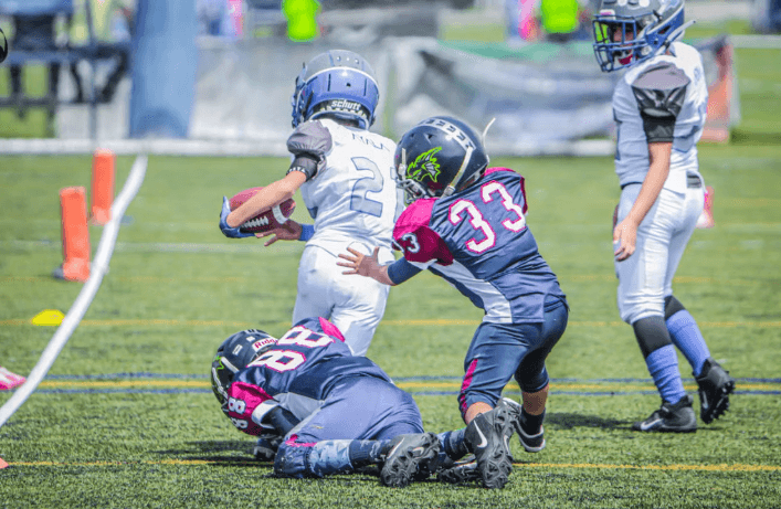 ALJ Football Team Visits First Children School in Plainfield