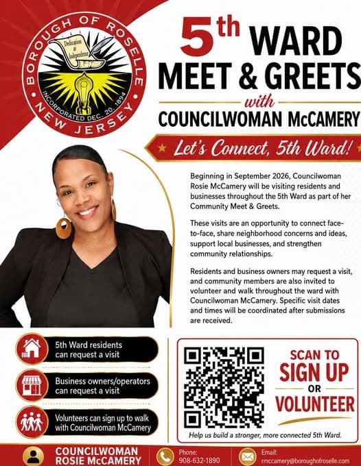 Roselle Fifth Ward Councilwoman Rosetta McCamery Launches Meet and Greet Initiative